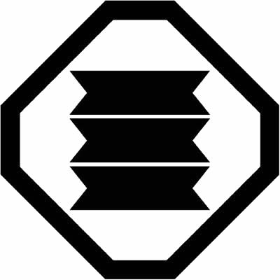 隅切り角に三つ切り竹・隅切り角に三つ横並び切り竹