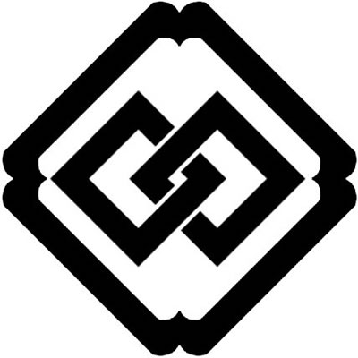 隅入り角に違い釘抜き