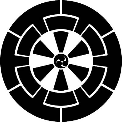 六つ源氏輪に巴・六つ割り源氏車に巴