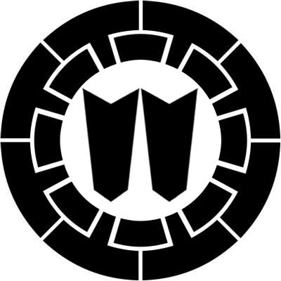 源氏輪に竪並び矢筈