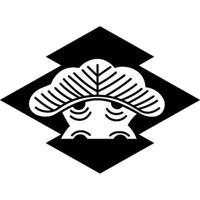 松皮菱に地抜き一つ松