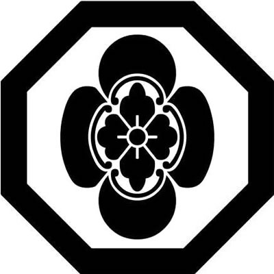 八角に立ち木瓜・八角に竪木瓜