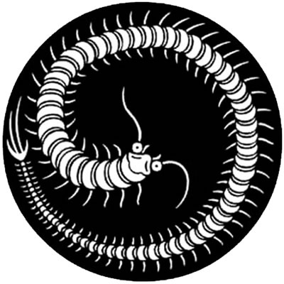 石持ち地抜き百足の丸（２）