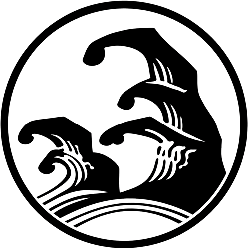 丸に二つ立浪（２）・小栗浪