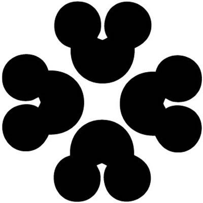 頭合わせ四つ洲浜・四つ頭合わせ洲浜