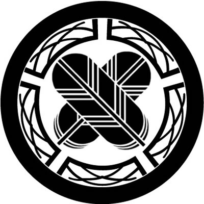 欄干丸に違い鷹の羽