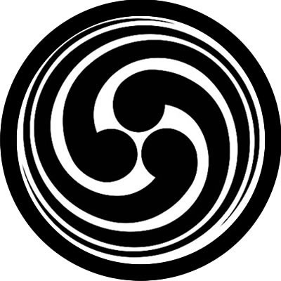 丸に右三つ細巴