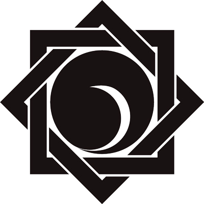 組み合い角に右一つ巴