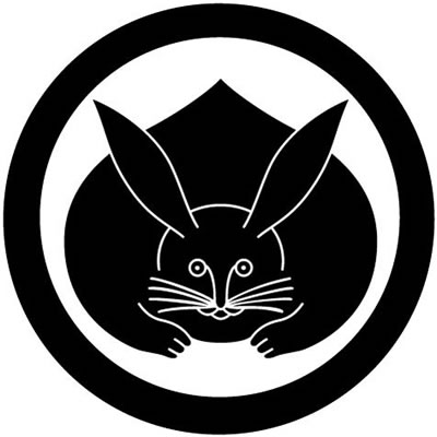 丸に兎・丸に真向き兎