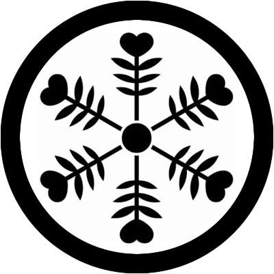 丸に雪花・丸に矢雪