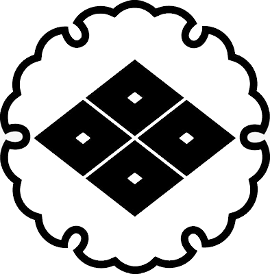 雪輪に四つ目菱