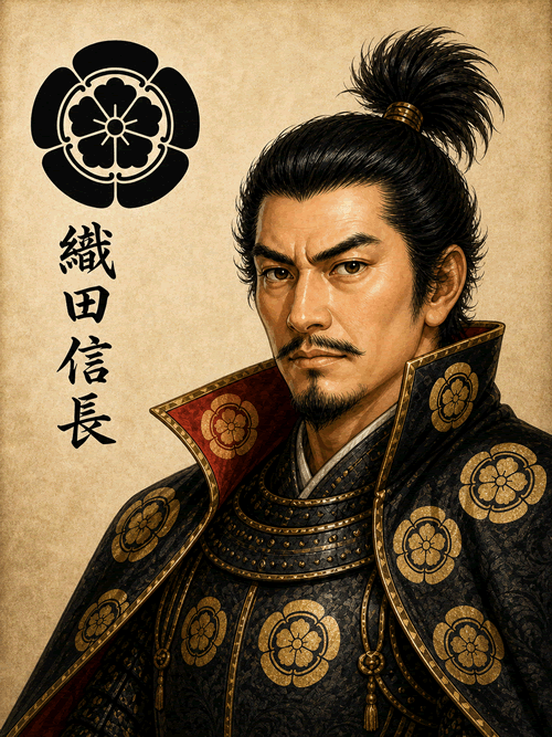 織田信長 似顔絵