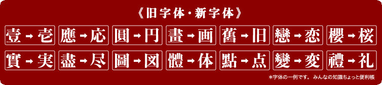 みんなの知識 ちょっと便利帳 新旧漢字変換 新字体 新漢字 と旧字体 旧漢字 の相互変換アプリ